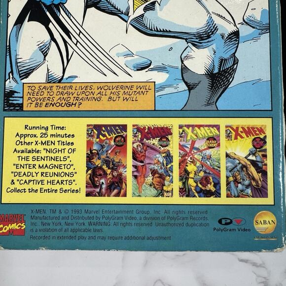 Vintage X-Men VHS Lot of 3 1993 Volumes 3, 4, & 5 Marvel Comics - Picture 12 of 15